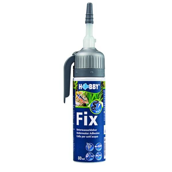Hobby 11967 Fix Unterwasserkleber schwarz, Kartusche, 80 ml